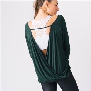 EUC Zyia Namaste top in forest green